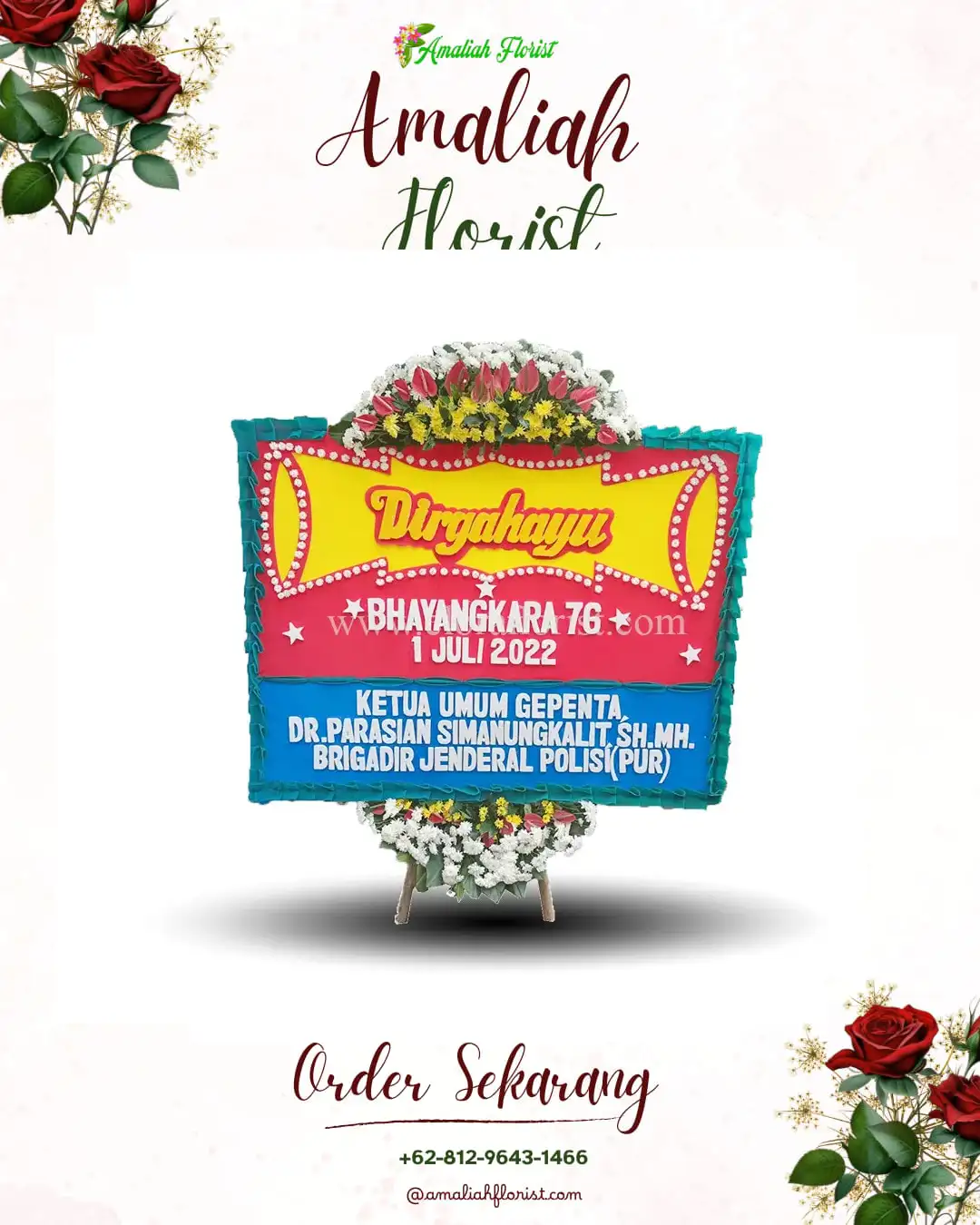 Papan Bunga HUT Ulang Tahun Gondowulan